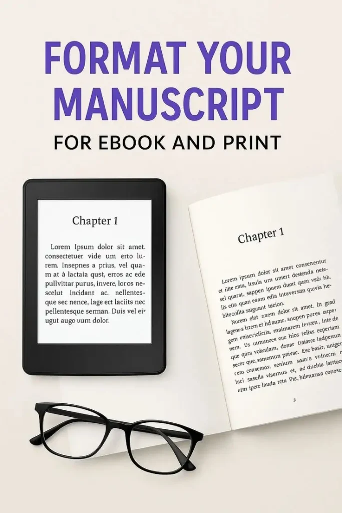 Manuscript formatting services in USA for print and ebook publishing